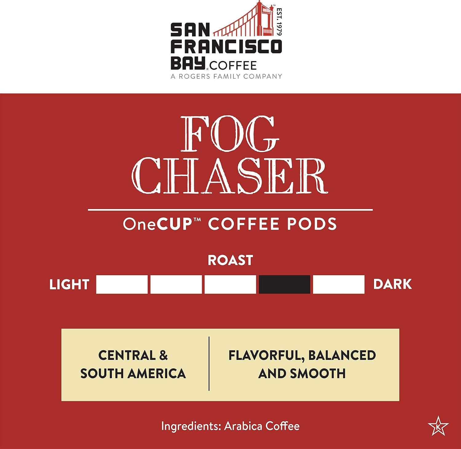 San Francisco Bay K-Cup Coffee Pods, Donut Shop (36 ct), Medium-Light Roast, Commercially Compostable Single-Serve Coffee Pods(Fog Chaser)