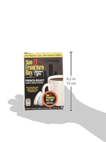 San Francisco Bay K-Cup Coffee Pods, Donut Shop (36 ct), Medium-Light Roast, Commercially Compostable Single-Serve Coffee Pods(French Roast)