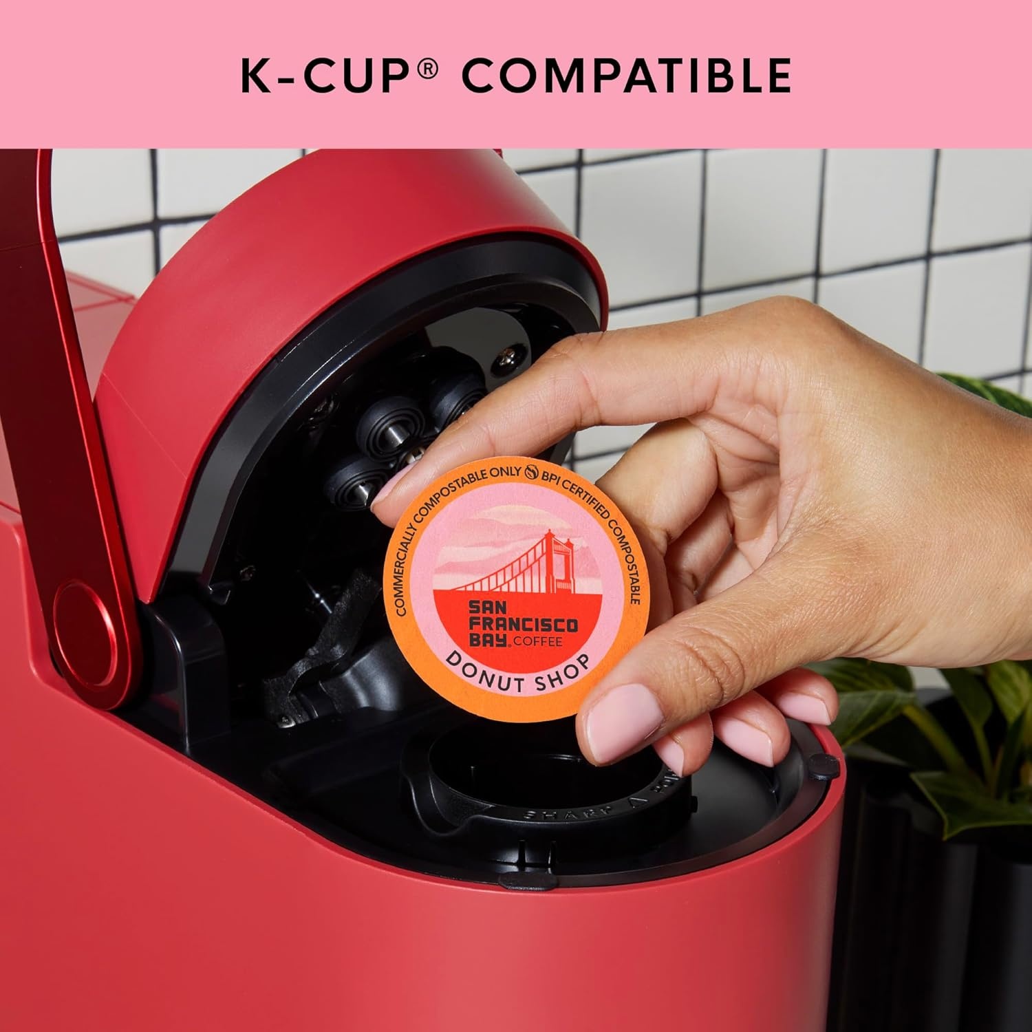 San Francisco Bay K-Cup Coffee Pods, Donut Shop (36 ct), Medium-Light Roast, Commercially Compostable Single-Serve Coffee Pods(Donut Shop)
