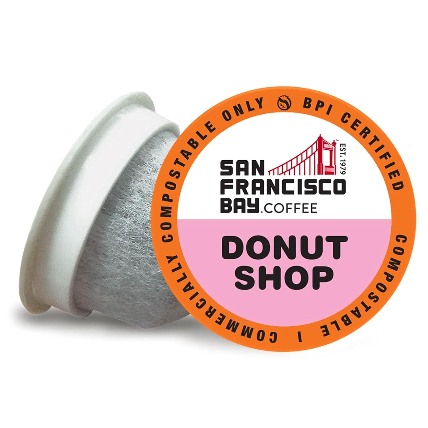 San Francisco Bay K-Cup Coffee Pods, Donut Shop (36 ct), Medium-Light Roast, Commercially Compostable Single-Serve Coffee Pods(Donut Shop)