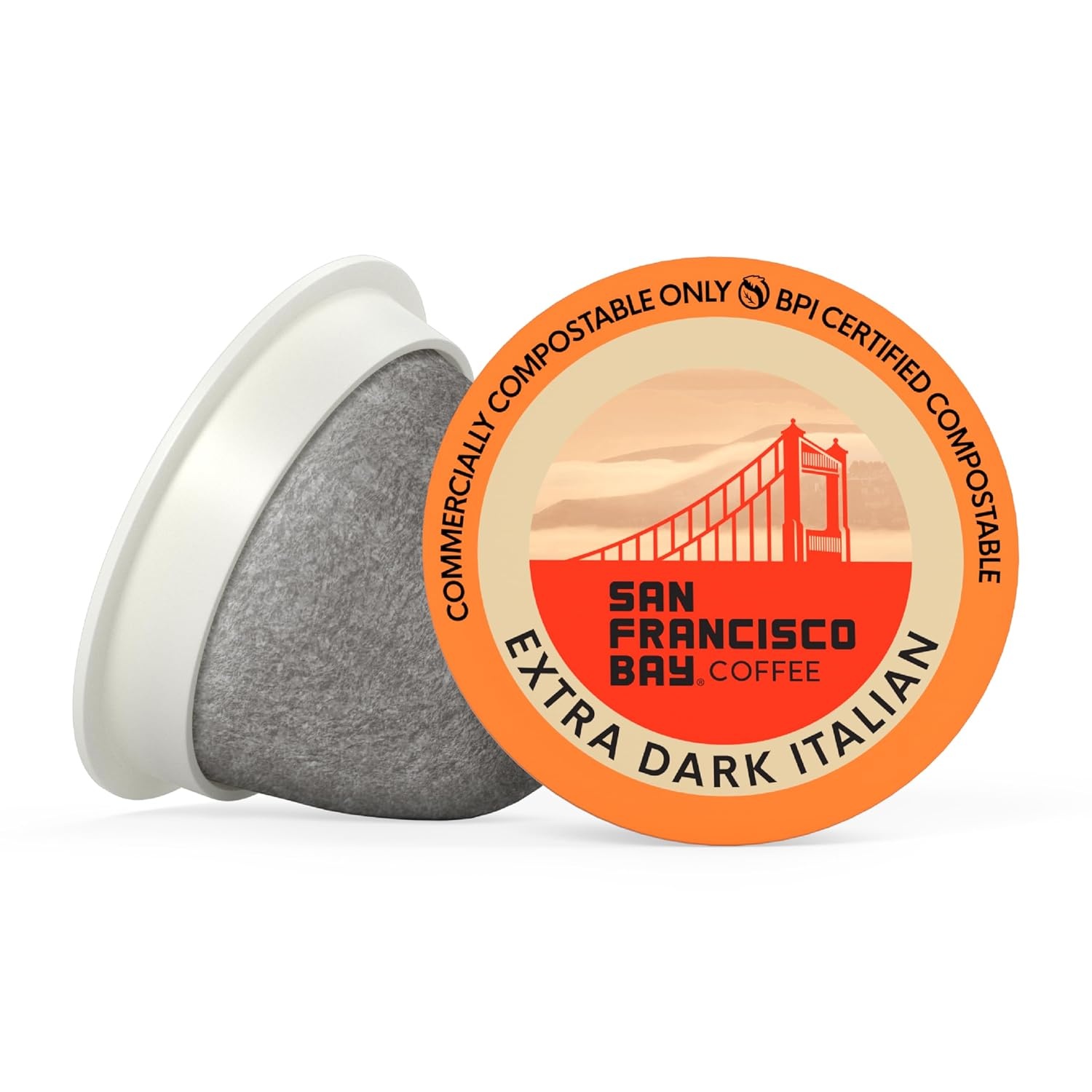 San Francisco Bay K-Cup Coffee Pods, Donut Shop (36 ct), Medium-Light Roast, Commercially Compostable Single-Serve Coffee Pods(Extra Dark Italian)