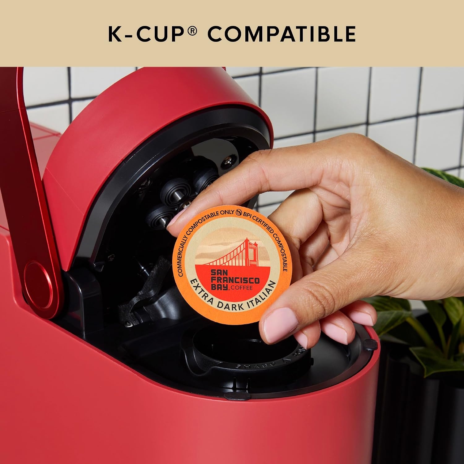 San Francisco Bay K-Cup Coffee Pods, Donut Shop (36 ct), Medium-Light Roast, Commercially Compostable Single-Serve Coffee Pods(Extra Dark Italian)