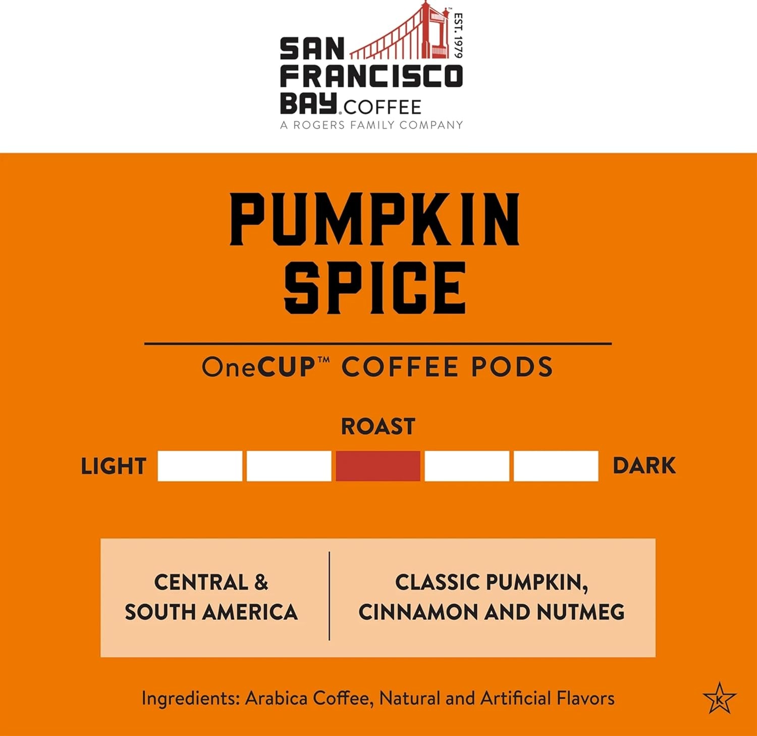 San Francisco Bay K-Cup Coffee Pods, Donut Shop (36 ct), Medium-Light Roast, Commercially Compostable Single-Serve Coffee Pods(Pumpkin Spice)
