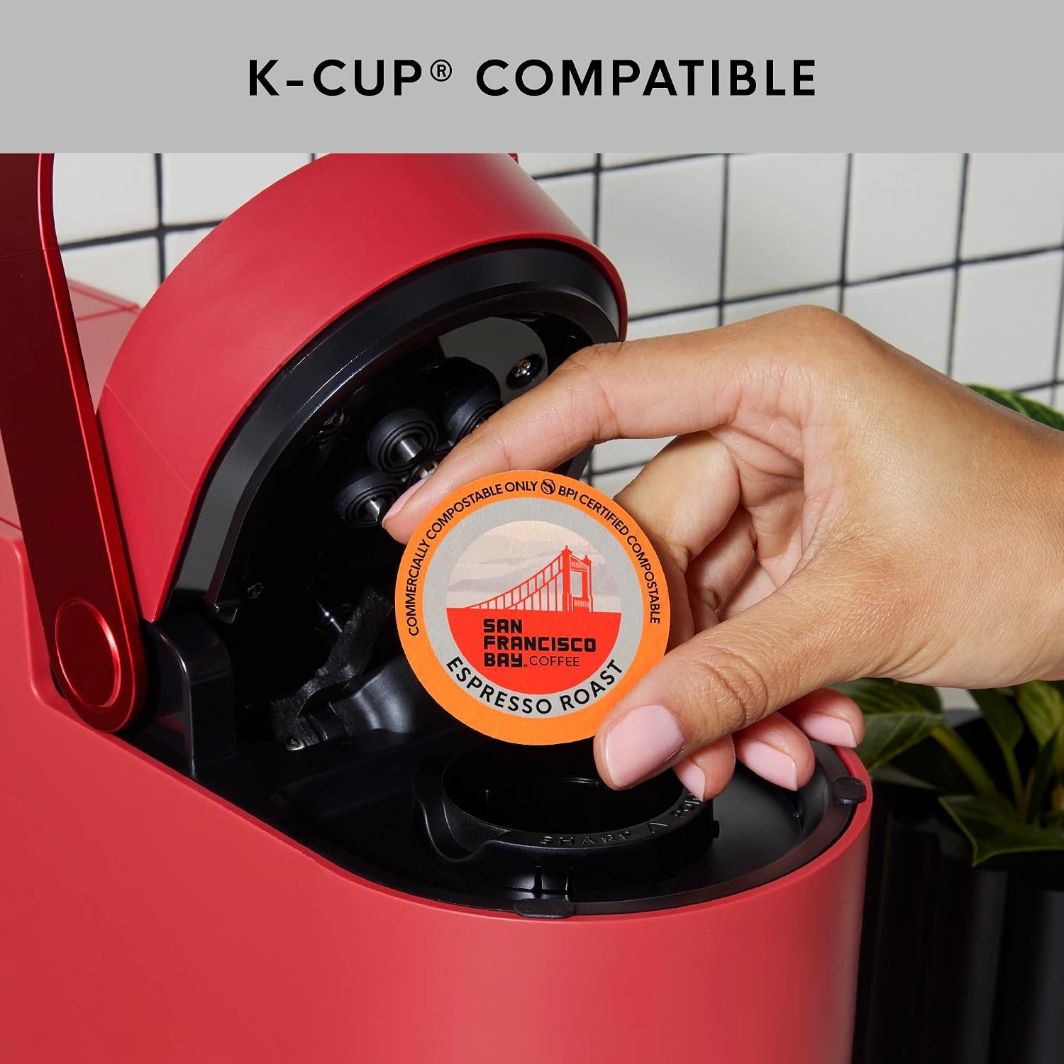 San Francisco Bay K-Cup Coffee Pods, Donut Shop (36 ct), Medium-Light Roast, Commercially Compostable Single-Serve Coffee Pods(Espresso)