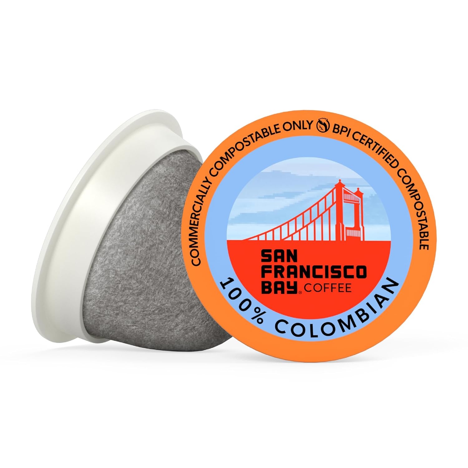 San Francisco Bay K-Cup Coffee Pods, Donut Shop (36 ct), Medium-Light Roast, Commercially Compostable Single-Serve Coffee Pods(Colombian Supremo)