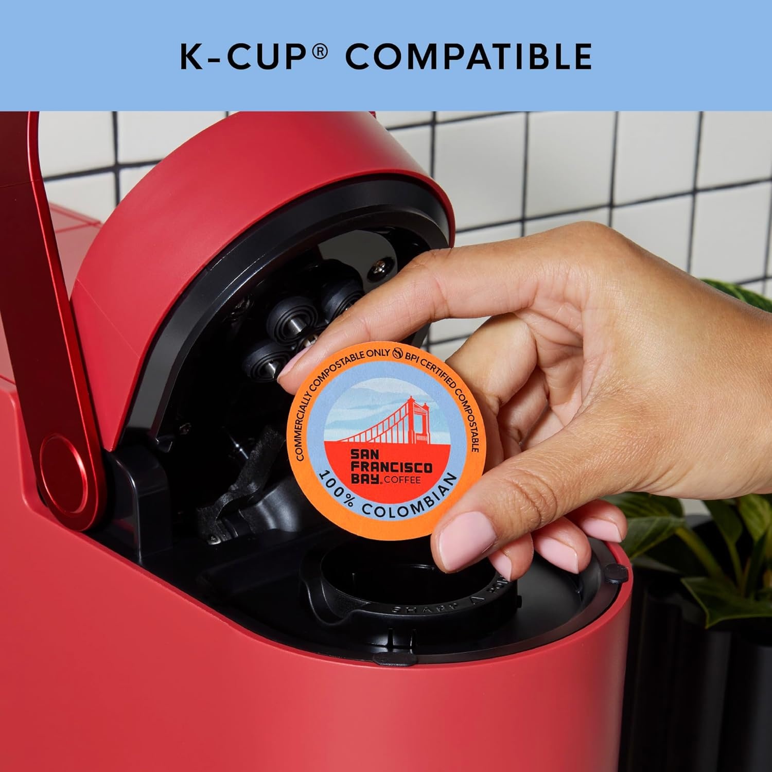 San Francisco Bay K-Cup Coffee Pods, Donut Shop (36 ct), Medium-Light Roast, Commercially Compostable Single-Serve Coffee Pods(Colombian Supremo)