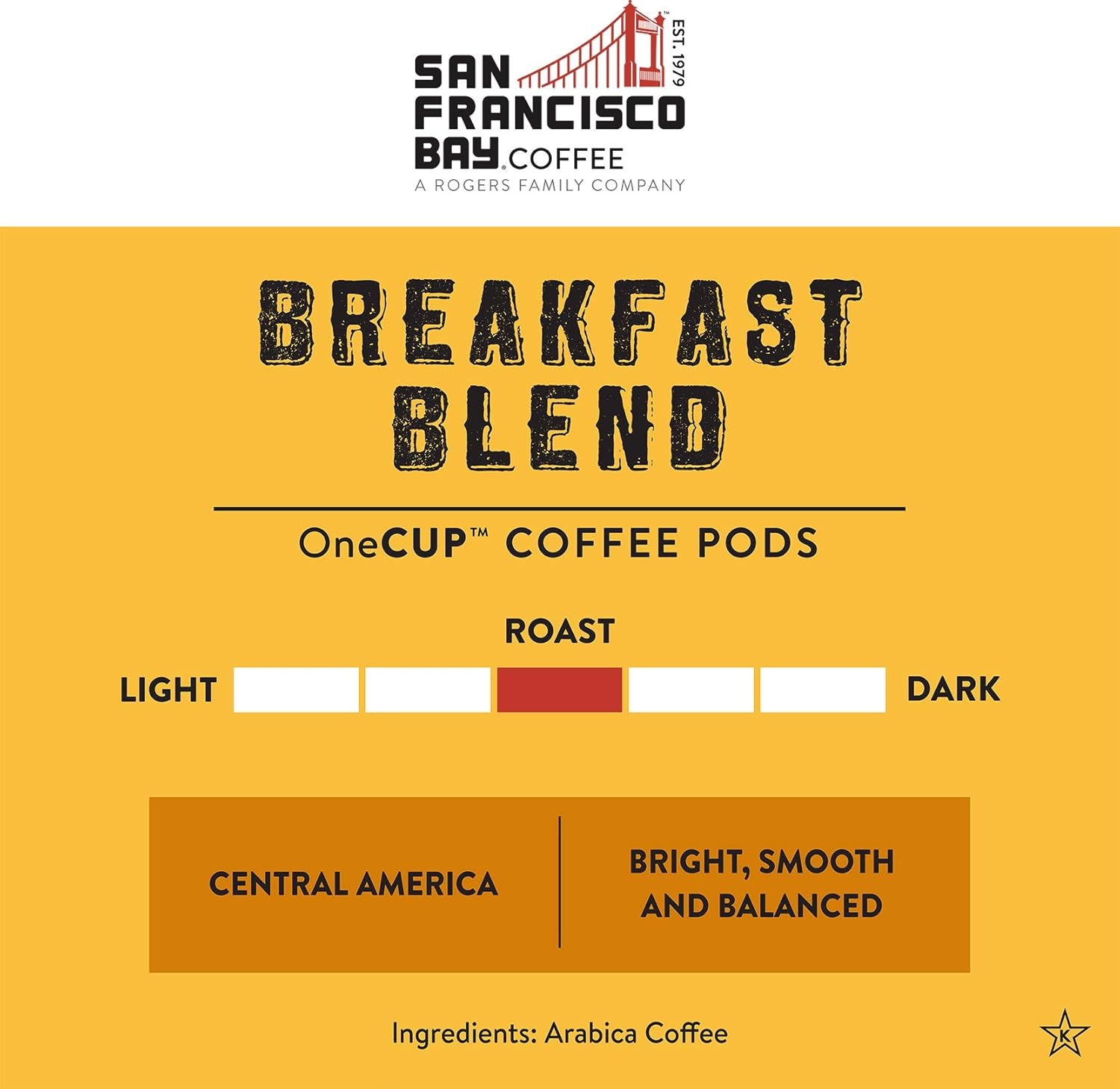 San Francisco Bay K-Cup Coffee Pods, Donut Shop (36 ct), Medium-Light Roast, Commercially Compostable Single-Serve Coffee Pods(Breakfast Blend)