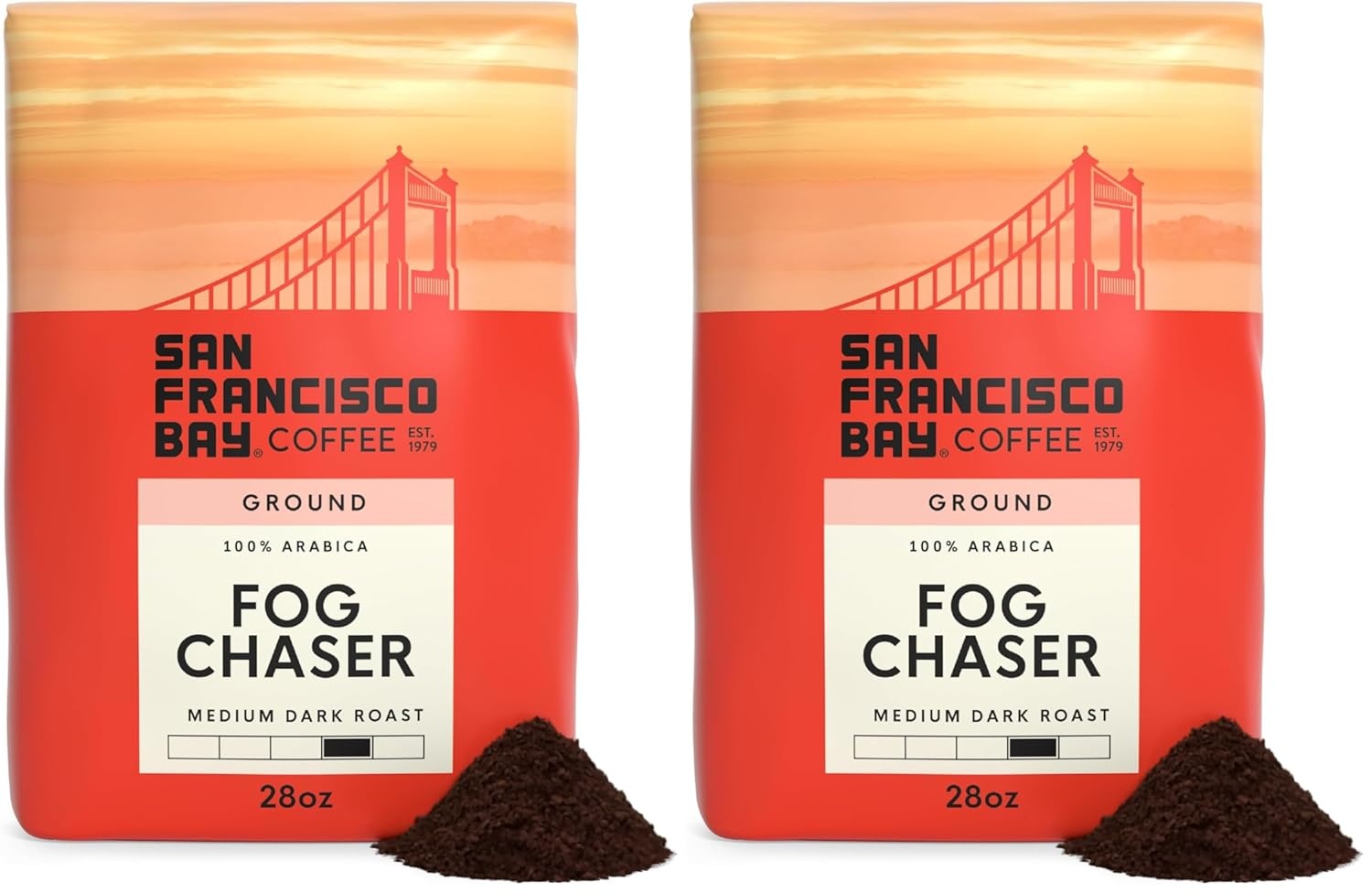 San Francisco Bay Ground Coffee, Cold Brew Blend (28 oz Bag), Coarse Ground, Medium Roast Coffee(Fog Chaser)